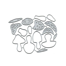 Lovely Layer Mushrooms Metal Die Cuts,Flower Leaf Mushrooms Cutting Dies Cut Stencils DIY Scrapbooking Decorative Embossing Paper Scrapbooking Card Making