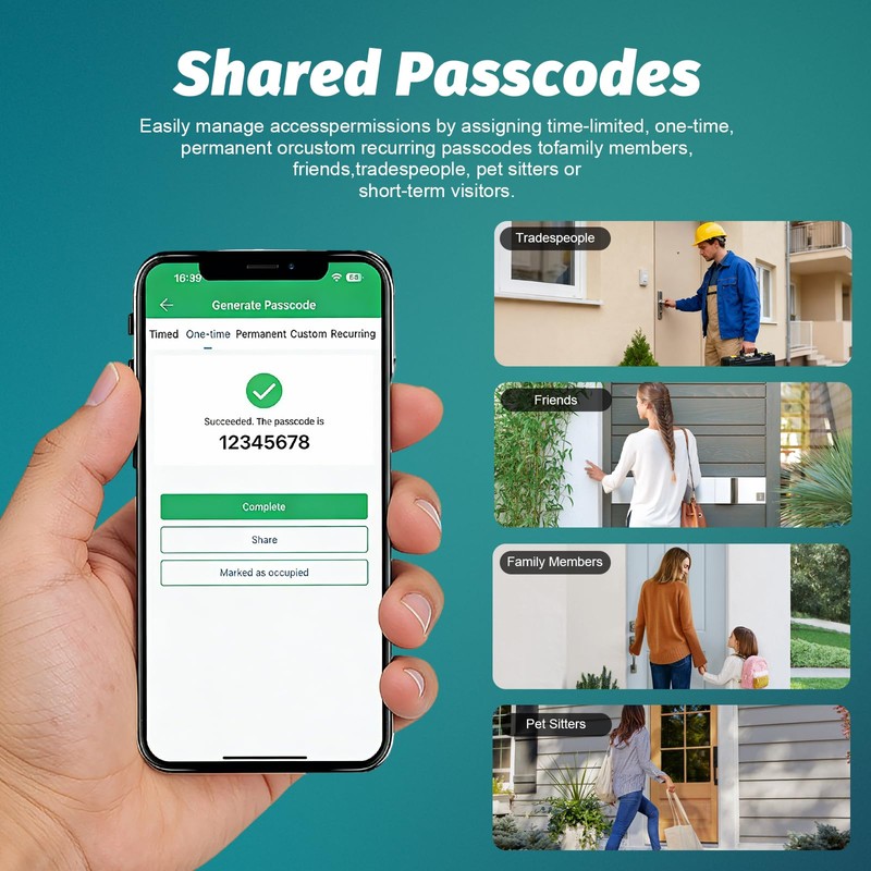 Delousiber Smart Lock Box Key Safe - APP Control &
