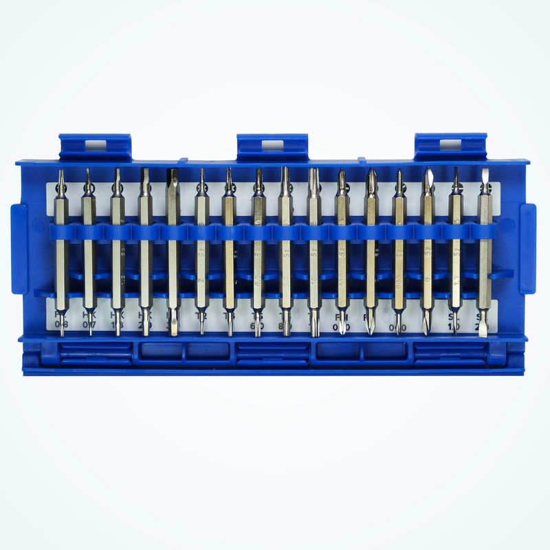 MaxTech 16580MX Specialty Electronic Screwdriver Set, Small, Blue/Black