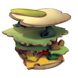 Strange Machine Games: Ogre Sandwich - Fantasy Board Game, Dice Rolling & Stacking Game, Competitive Family Game Night, Ages 8+, 2-4 Players, 15 Min