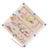 Magnetic Color and Number Maze Board Early Education Wooden Matching