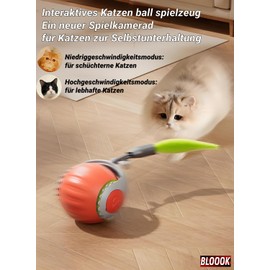 BLOOOK Interactive Cat Toy Self-Employment, Magic Ball Cat Balls, Interactive Cat Toy, Mouse Cat Toy, Cat Accessories, Indoor, Cat Things (Blue)