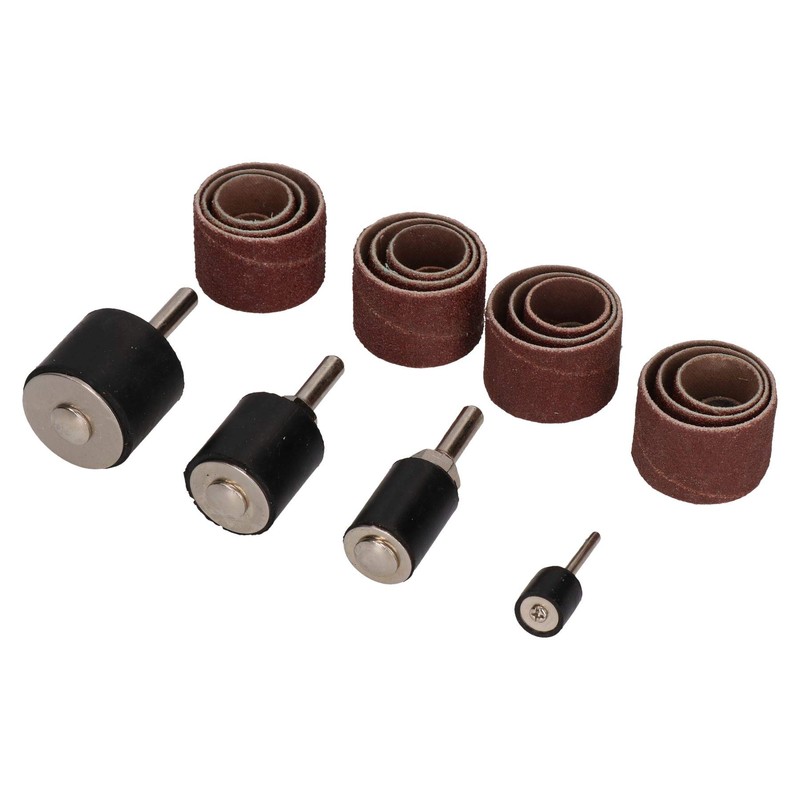 20pc Sanding Grinding Drum Set 13mm – 32mm Drums 16