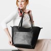 Portland Leather Goods Large Zipper Tote Bag – Handmade from