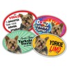 Prismatix Decal 4 Dog/Cat Oval Magnets for Cars, Lockers, Refrigerators,