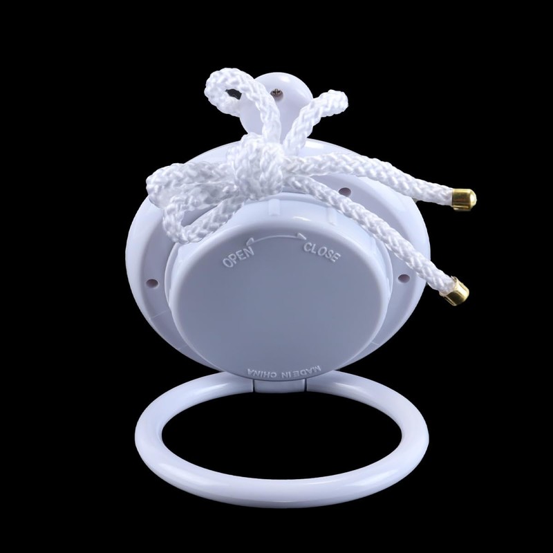 ACOLY Bathroom Hanging Clock White Digital Shower Rope Water Resistant