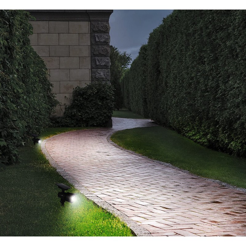 Lunartec Solar Garden Plug: RGB CCT LED Spot with Bluetooth,