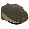 Patrick Francis Green Tweed Celtic Knot Flat Cap (Green Tweed,