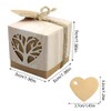 wocpvm 25 Kraft Paper Candy Boxes, Tree of Life Gift