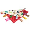 G-Tree Baby Comfort Blanket with Tag, Taggy Blanket - Multi-Coloured