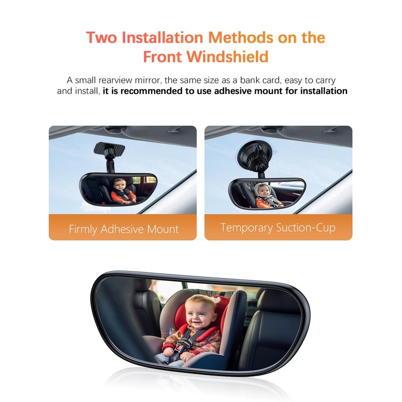Range Tour Baby Car Mirror on the Front Windshield, 360°