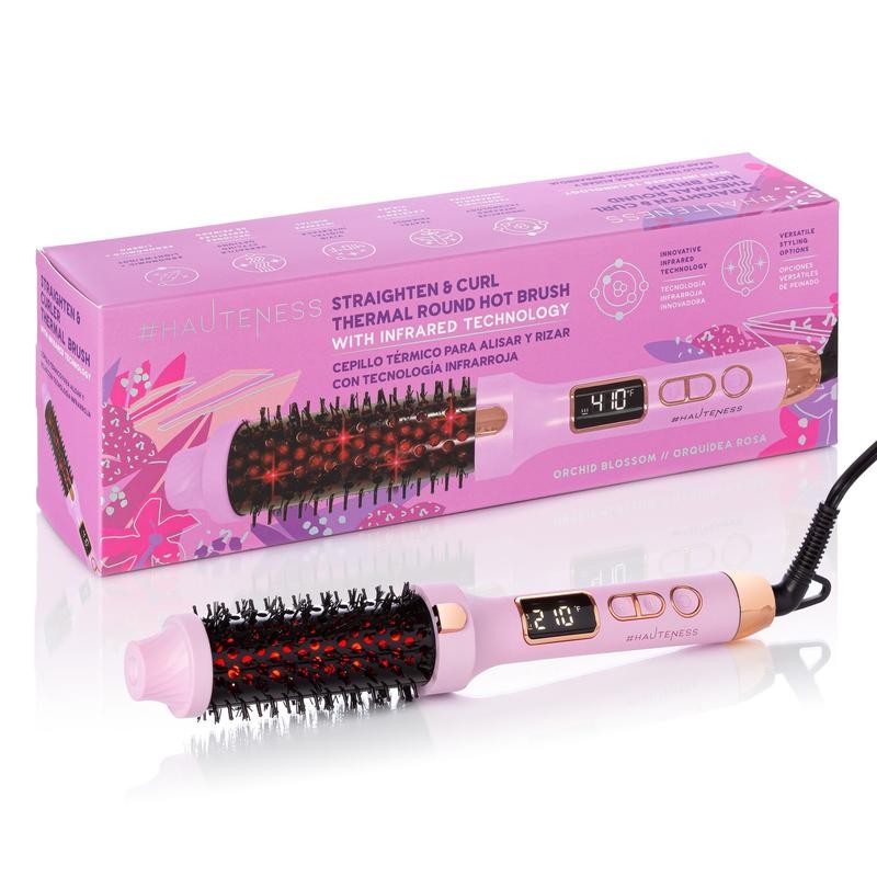 Thermal Straighten & Curl Round Hot Brush with Infrared Technology
