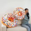 Much Comfort 31" 3D Sprinkle Donut Throw Pillow - Made