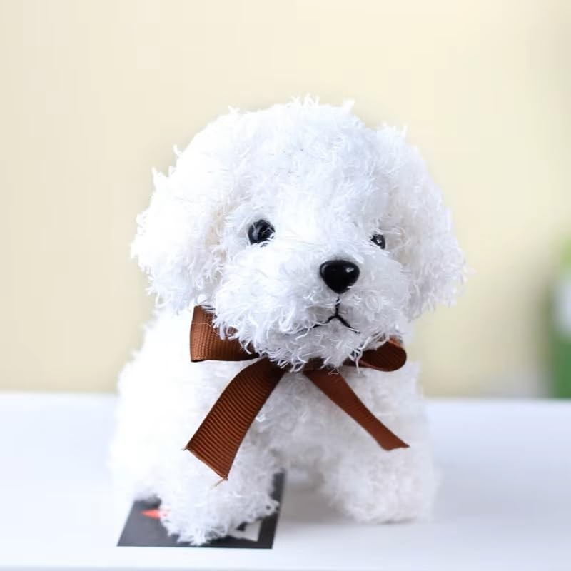 Amily, 4 Types of Plush Dogs, Keychain, Ribbon, Fluffy, Cute,