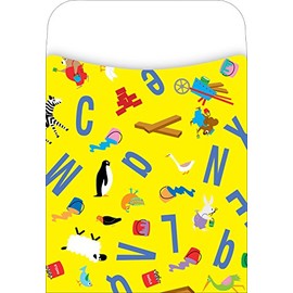 Barker Creek Library Pockets, ABC Animals, Great for Holding Library, Index, and Flash Cards, Hall Passes, Recipes, and More! 3-1/2" x 5-1/8", 30 per Pkg (1222)