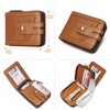 Zipper Wallet for Men, Genuine Leather Zipper Around Purse RFID