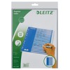 Leitz A4 A-Z Index, Heavy Duty Plastic and Cardboard, Blue/White