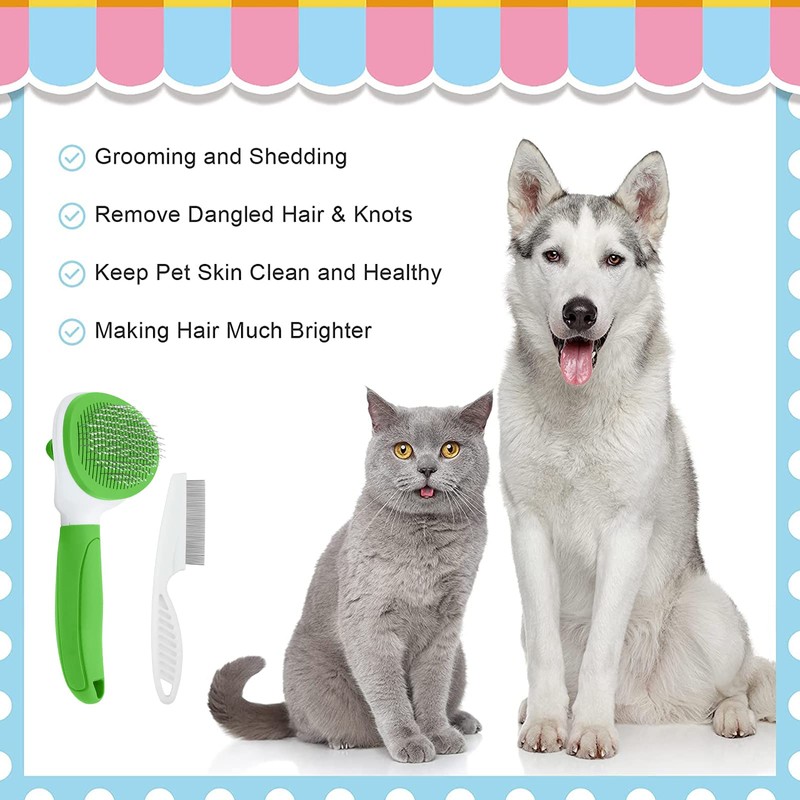 Cat Brushes for Indoor Cats, Dog Brush for Shedding with