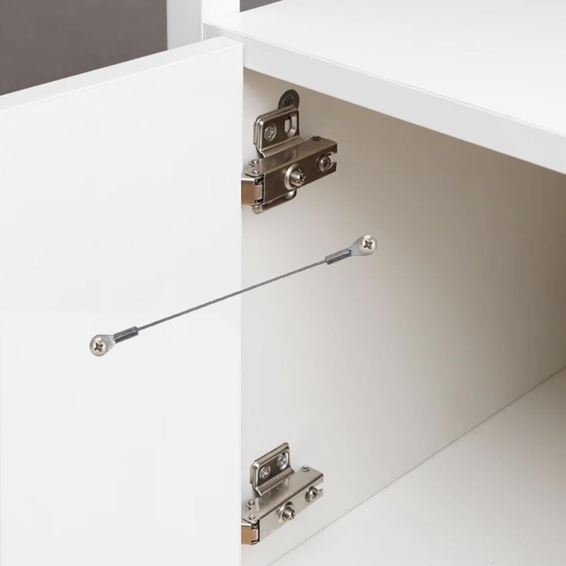 Cabinet Door Restraint,Door Opening Angle Protector Cabinet Hinge Limiter,10pcs (20cm/8inch)