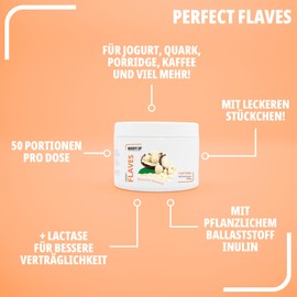 BODY IP Perfect Flaves Flavour Powder without Calories and Low Sugar Coconut Spraline Flavour Powder for Lean Curd and Much More with Lactase and Delicious Pieces Intense Taste and Sweetness 150 g