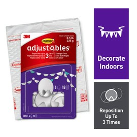 Command AD85SL-6NA Repositionable Silver Circle Hooks Hardware, 6