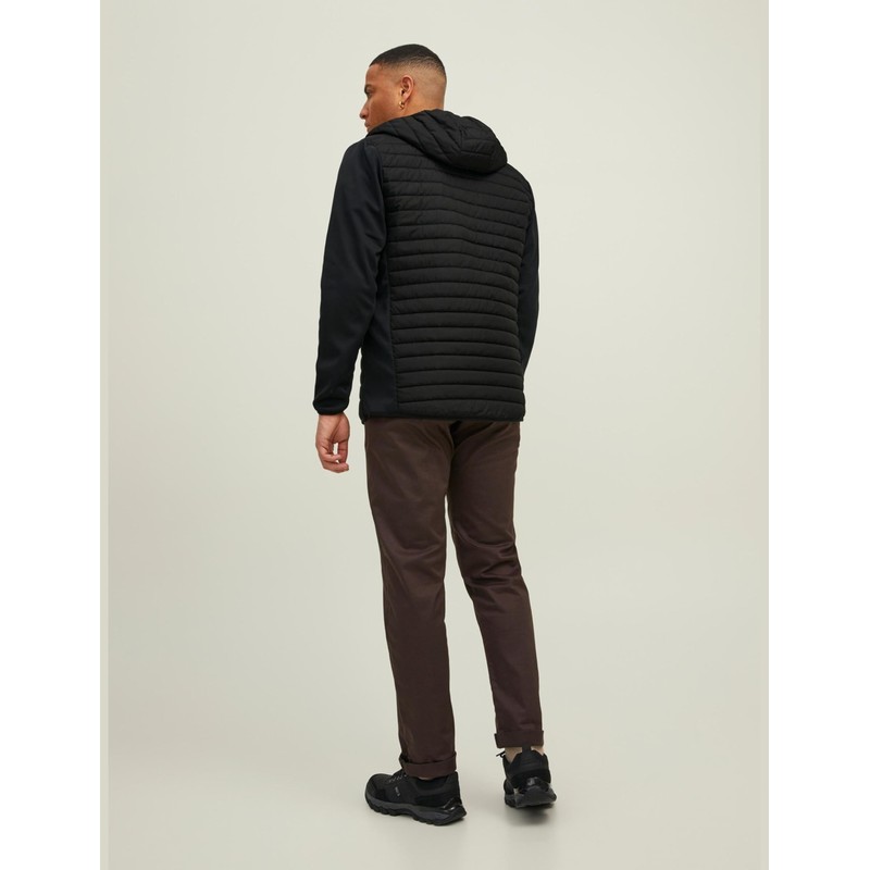 JACK & JONES Male quilted jacket, lightweight, Black 3, m