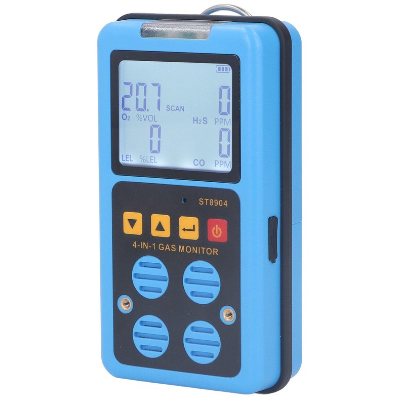 Monitor de Gas, Detector LEL de CO H2S O2 4