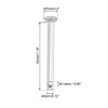 sourcing map 4 Pieces Single Hole Clevis Bolts Flat Head