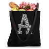 Letter A Aviation Airplane Cute Attendant of Flight Tote Bag