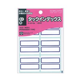 Kokuyo tack index paper label Extra Large 42x34 mm 120 Piece Blue C – 23 – 2B