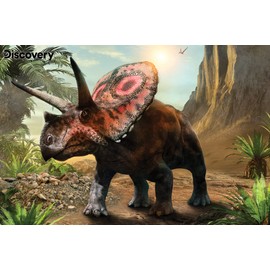 Prime 3D Torosaurus Dinosaur 150-Piece Jigsaw Puzzle, Discovery Channel Animal Planet, 3-Dimensional Realistic Lenticular Stimulating Puzzle Game for Kids & Adults, Ages 5+