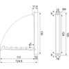 Gedotec Mital Folding Hook Wardrobe Wall Panel Clothes Fan Folding