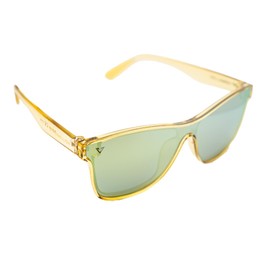 Lightweight Luxury Men's Polarized Sunglasses | Vermillion Mystic | Functional Fashion Polarized UV Protection and Durable (Gold/Gold)