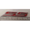 SS 2 LARGE RED SS EMBLEMS BADGE DECAL (( QUANTITY