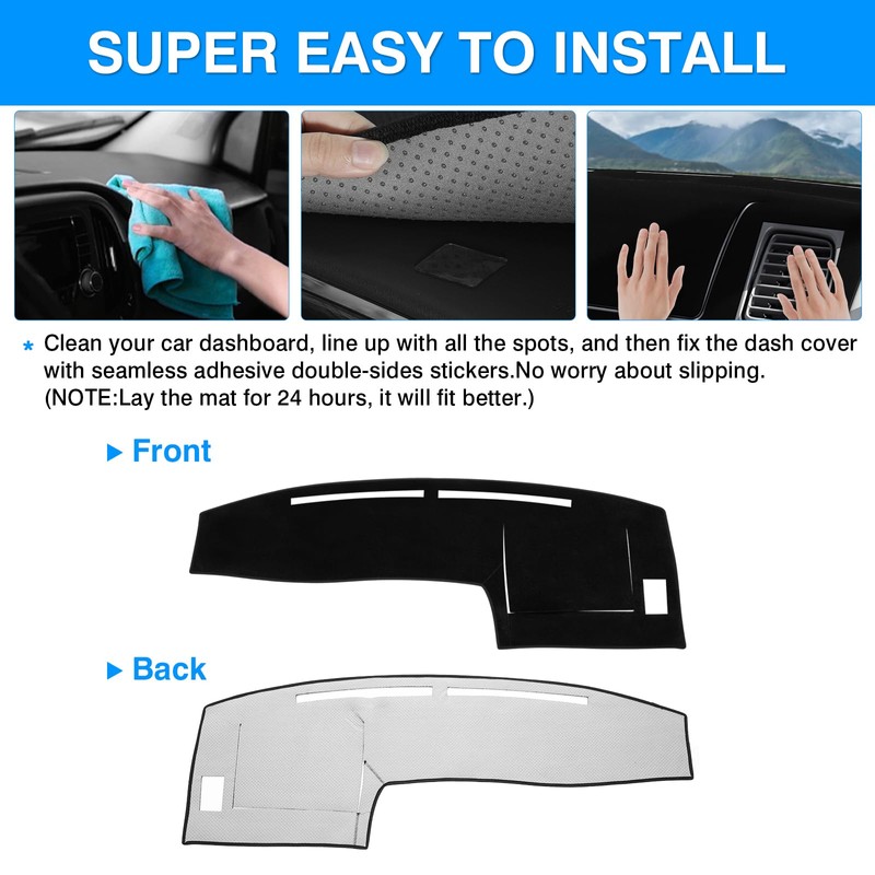Autorder Dashboard Cover Mat for 1998-2002 2003 2004 Toyota Tacoma