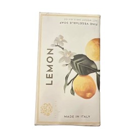 Alchimia Citron Lemon Vegetable Handmade Italian Soap Bar With Decorative Paper Wrap10.5 Oz 10.5 Oz, Cream