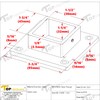Stainless Steel 316 Grade Floor or Wall Base Flange for