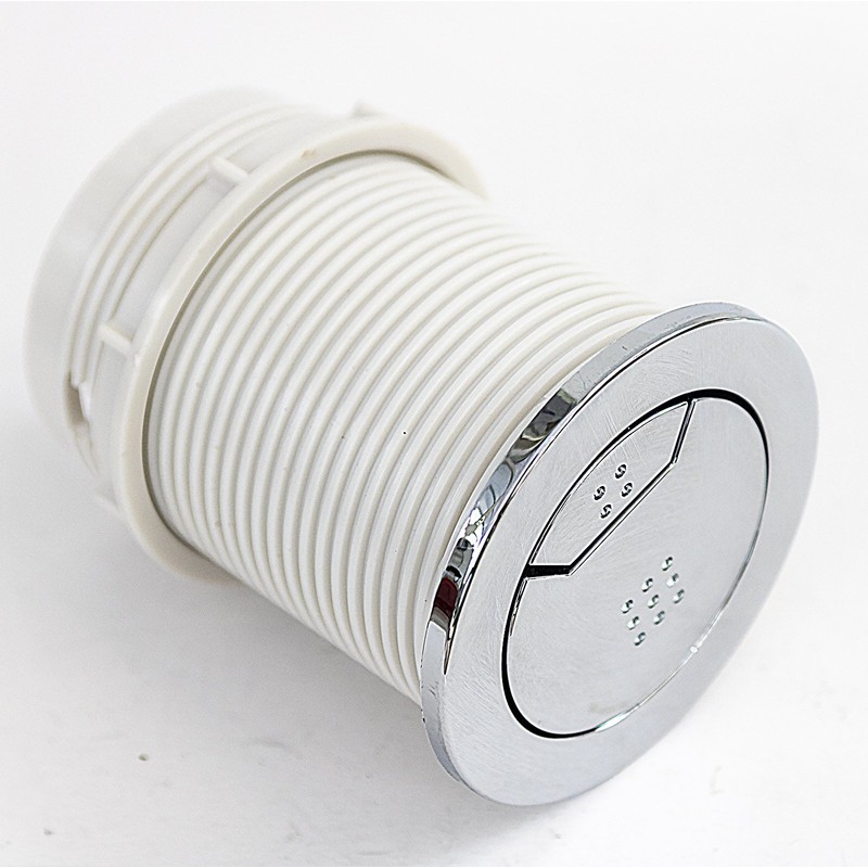 Wirquin Macdee SYG610CP Kara 72mm Pneumatic Chrome Dual Flush Push