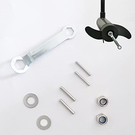 Annurssy Nut Set for Electric Trolling Motor Propeller, Towing Motor Support Installation Accessories (2 sizes: 0.12"/0.16")