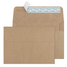 Eupako 5x7 Envelopes Self Seal 250 Pack, Brown A7 Envelopes, Kraft Paper Envelopes for 5x7 Cards, Photos, Invitations, Wedding, Graduation, Baby Shower, 5.25 x 7.25 Inches