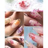 ZAMXHUG Nail Art zubehör - 8 Boxen trockenblumen nägel,getrocknete Blumen