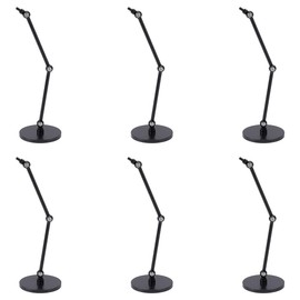 FINGERINSPIRE Set of 6 Action Figure Stands Black Doll Model Support Stand with Round Base 5 x 17 cm Mounting Plastic Action Figure Display Holder without Claw Display Stand Compatible with Models