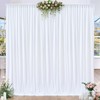 10 x 8FT White Backdrop Curtains for Wedding Drapes for