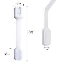 Baby Guard Stopper, MAVEEK Door Lock Stopper, Child Dock Removable Multi-purpose Stopper, Drawer Lock, Finger Scissors, Kids Safety Lock, No Opening or Closing, Adjustable Length, Prevents Pranks, Earthquake Prevention