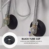 3 Pack Black Pipe Covers, 3 Pieces Pipe Collars, 200mm
