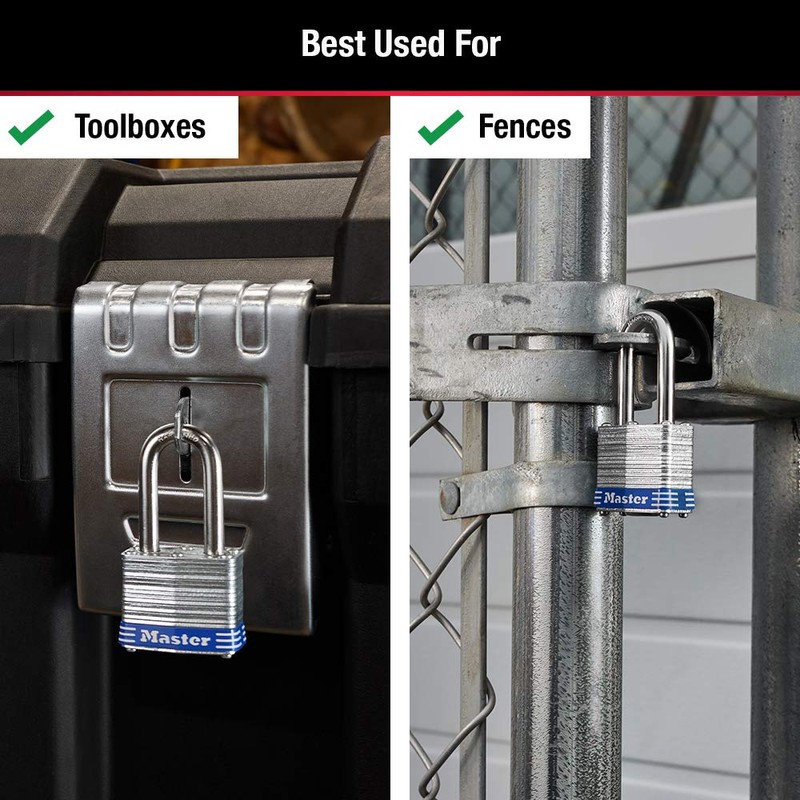 Master Lock Outdoor Padlocks, Lock Set with Keys, Keyed Alike