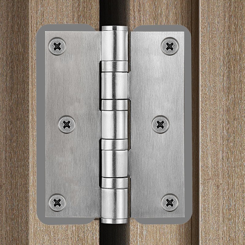 3.5 Inch Door Hinge Shims - Laser-Cut Stainless Steel Kit