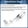 INFINAUTO Turbo Sound Muffler Pipe Whistle, Rear Tailpipe S Car