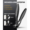 BEZOX Toenail Clippers for Seniors – Upgraded Long Handled Curved