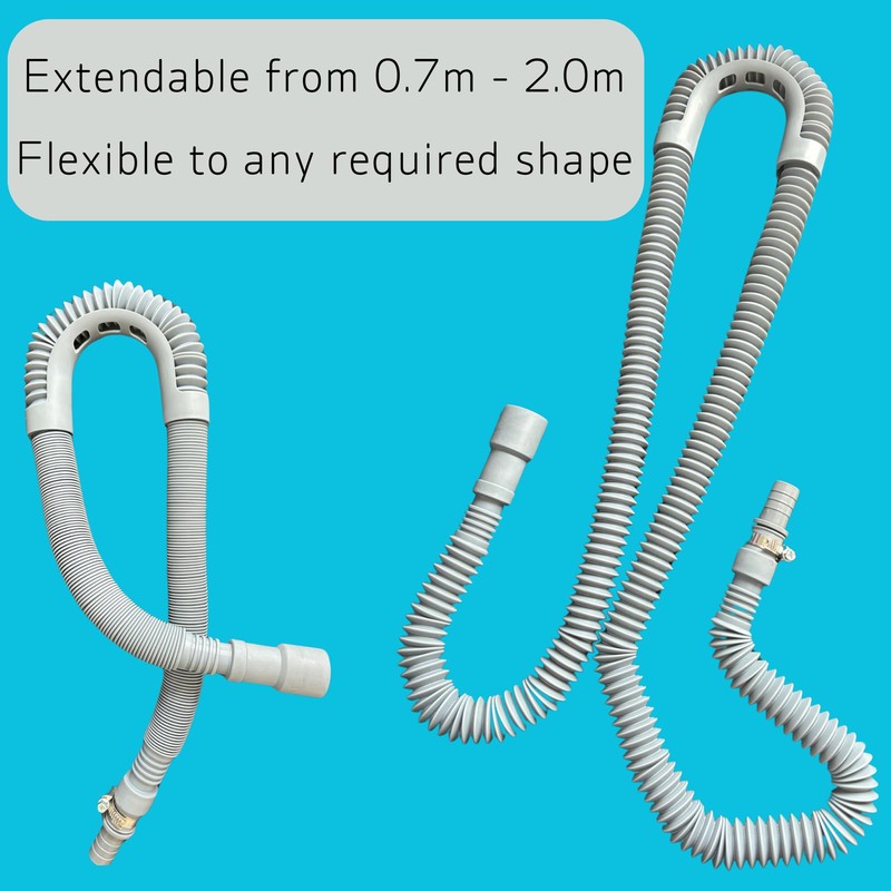 Universal Drain Hose Extension Kit, Stretchable Replacement or Extension Waste